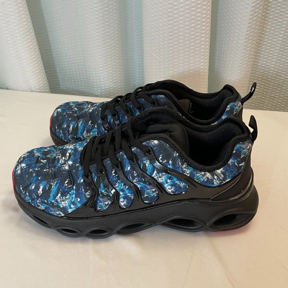 Shoes 8.5 Work Sneakers Steel Toe Safety Larnmern Blue Gradient Mens Lightweight